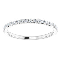 14K White 1/4 CTW Natural Diamond Anniversary Band