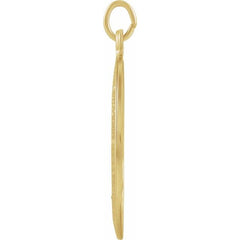 14K Yellow 23x16 mm Oval Miraculous Medal