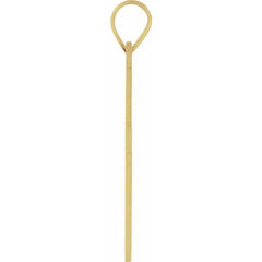 14K Yellow 18 x 12 mm Cross Pendant