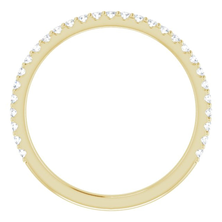 14K Yellow 1/4 CTW Natural Diamond Anniversary Band