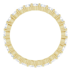 14K Yellow 3/4 CTW Natural Diamond Eternity Band Size 4