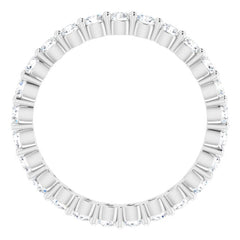 Platinum 3/4 CTW Natural Diamond Eternity Band Size 4