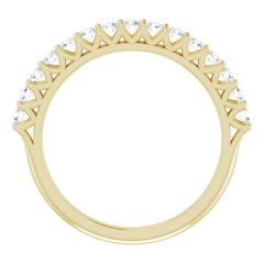 14K Yellow 1/2 CTW Natural Diamond Anniversary Band