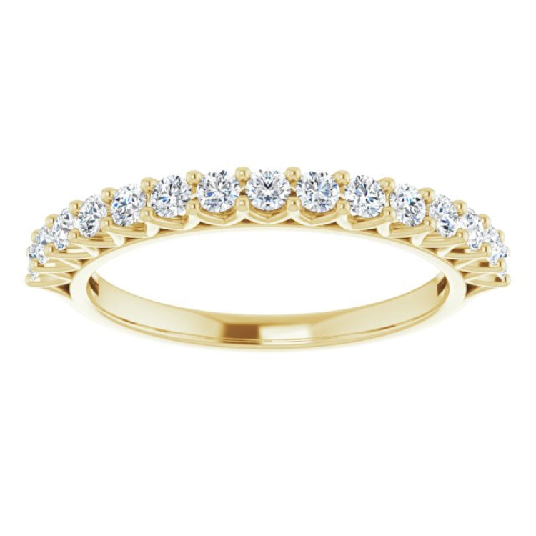14K Yellow 1/2 CTW Natural Diamond Anniversary Band