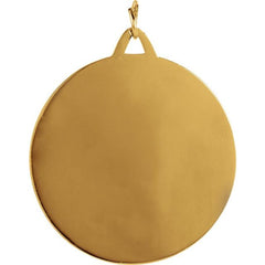 14K Yellow 33 mm St. Christopher Medal