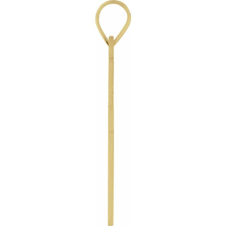 18K Yellow 18 x 12 mm Cross Pendant