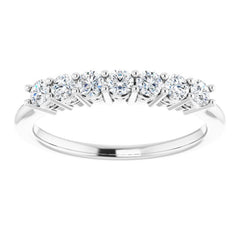 Platinum 3/8 CTW Natural Diamond Anniversary Band