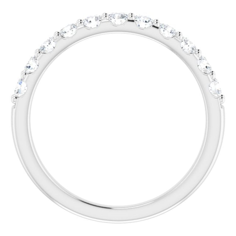 Platinum 1/2 CTW Natural Diamond Anniversary Band