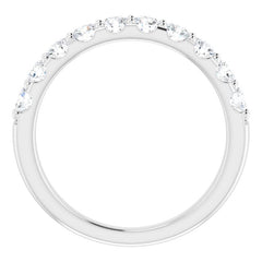 14K White 3/4 CTW Natural Diamond Anniversary Band
