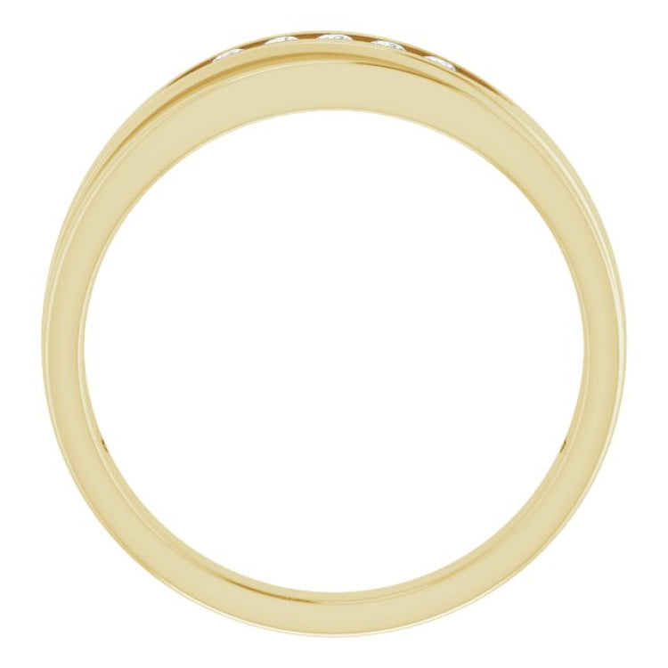 14K Yellow 1/6 CTW Natural Diamond Band
