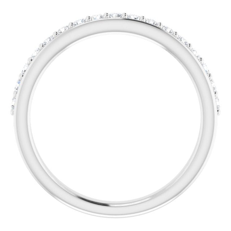 14K White 1/3 CTW Natural Diamond Anniversary Band