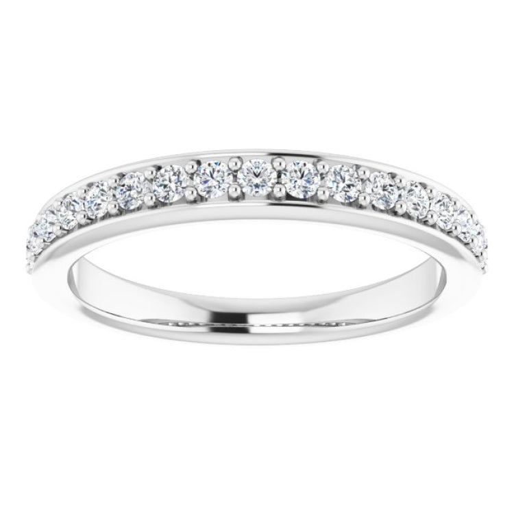 14K White 1/3 CTW Natural Diamond Anniversary Band