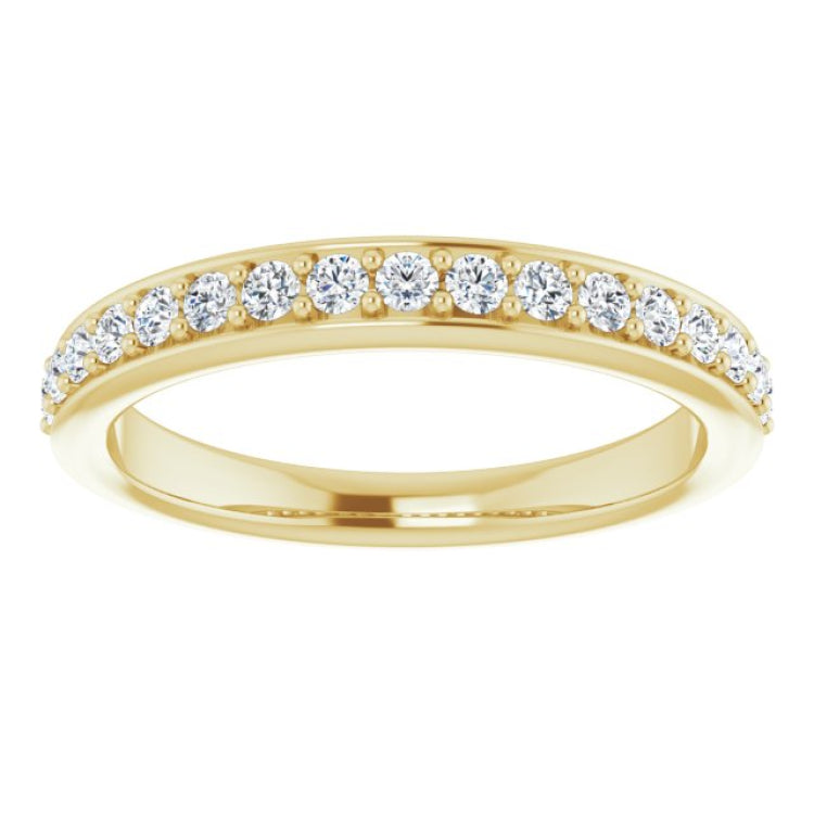 14K Yellow 1/3 CTW Natural Diamond Anniversary Band