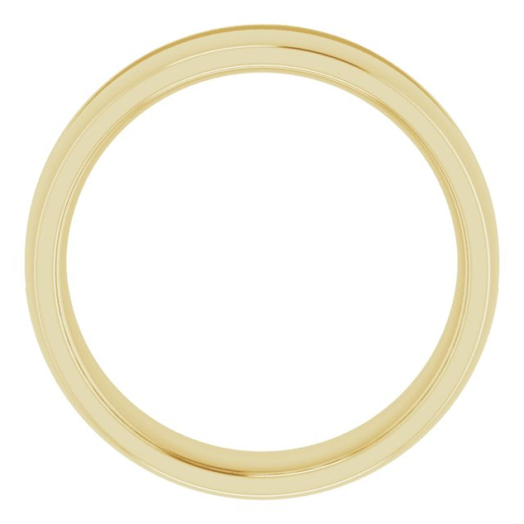 14K Yellow 3/8 CTW Natural Black Diamond Band