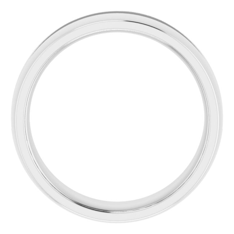 Platinum 3/8 CTW Natural Black Diamond Band