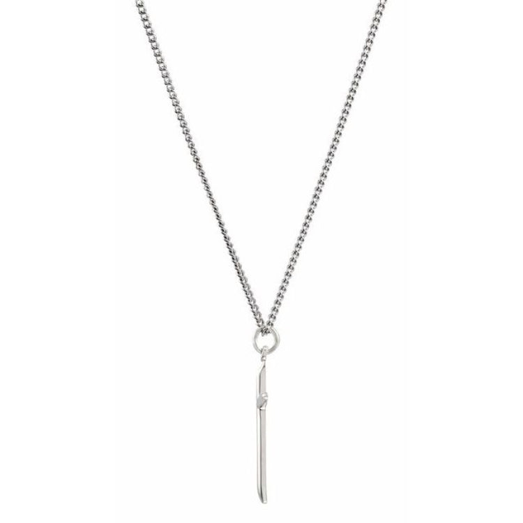 Sterling Silver 25.7x14 mm Cross 18" Necklace