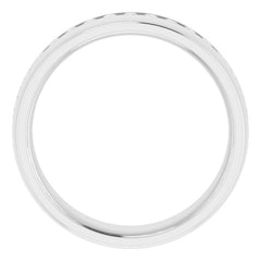 14K White 1/2 CTW Natural Diamond Band