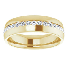14K Yellow 1/2 CTW Natural Diamond Band