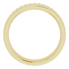 14K Yellow 5/8 CTW Diamond Band