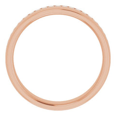 14K Rose 5/8 CTW Diamond Band