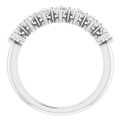 14K White 3/4 CTW Natural Diamond Anniversary Band