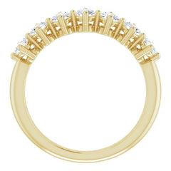 14K Yellow 3/4 CTW Natural Diamond Anniversary Band