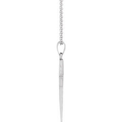 Sterling Silver Cross 18" Necklace