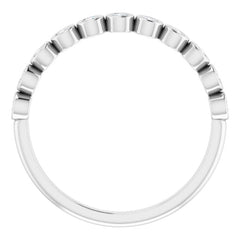 14K White 1/5 CTW Natural Diamond Anniversary Band