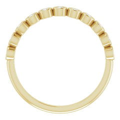 14K Yellow 1/5 CTW Natural Diamond Anniversary Band