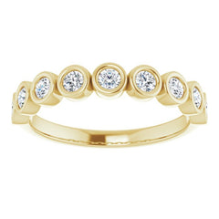 14K Yellow 1/2 CTW Natural Diamond Anniversary Band