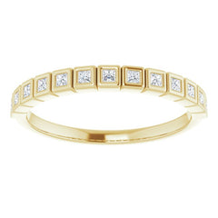 14K Yellow 1/6 CTW Natural Diamond Anniversary Band