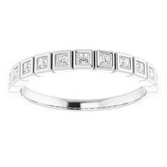 14K White 1/3 CTW Natural Diamond Anniversary Band