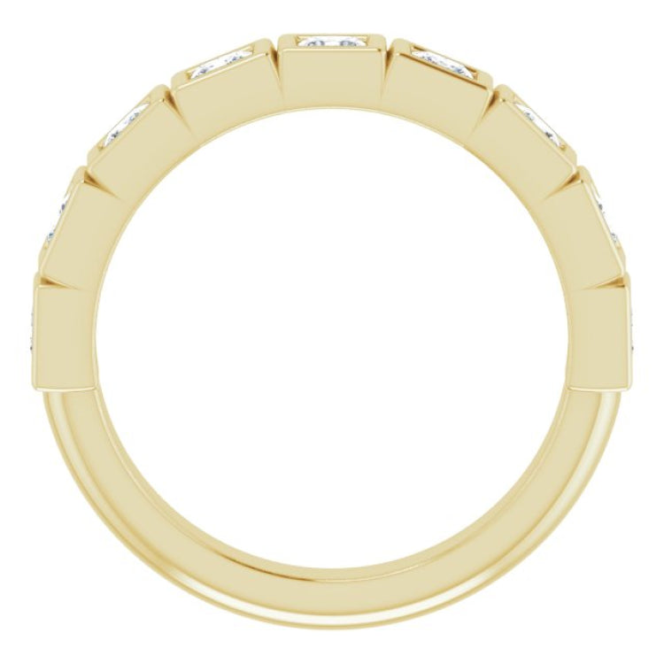 14K Yellow 3/4 CTW Natural Diamond Anniversary Band