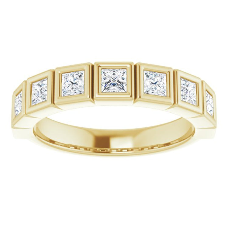 14K Yellow 3/4 CTW Natural Diamond Anniversary Band