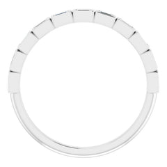 14K White 1/6 CTW Natural Diamond Anniversary Band