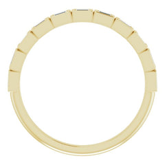 14K Yellow 1/6 CTW Natural Diamond Anniversary Band