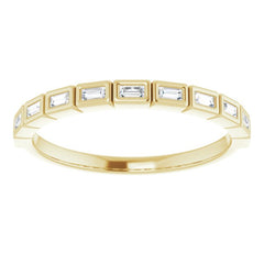 14K Yellow 1/6 CTW Natural Diamond Anniversary Band