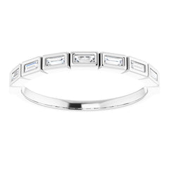 14K White 1/5 CTW Natural Diamond Anniversary Band