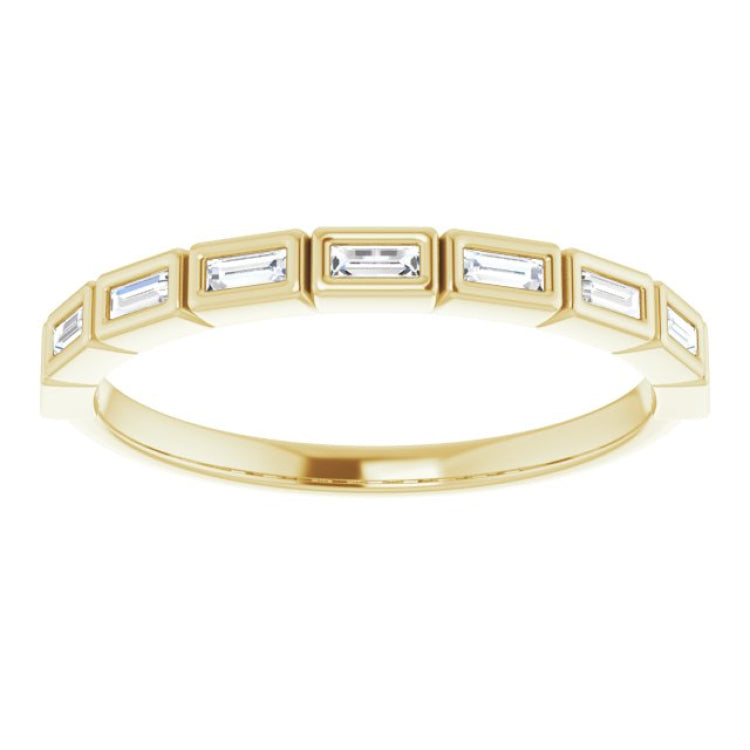 14K Yellow 1/5 CTW Natural Diamond Anniversary Band