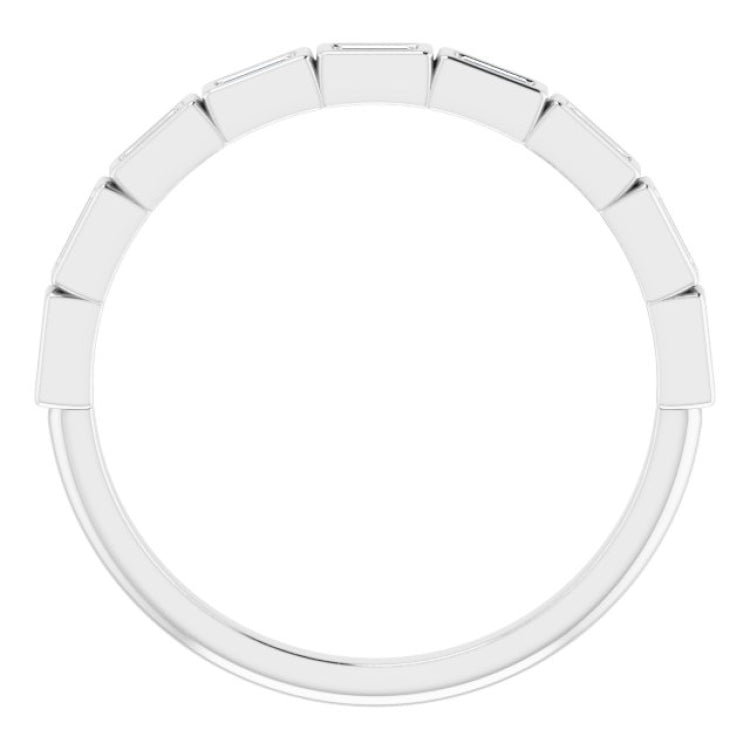 Platinum 1/5 CTW Natural Diamond Anniversary Band