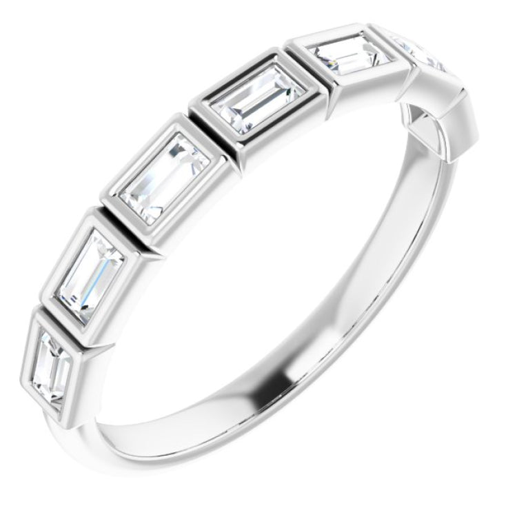 14K White 1/4 CTW Natural Diamond Anniversary Band