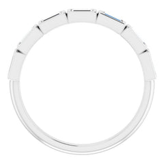 14K White 1/4 CTW Natural Diamond Anniversary Band