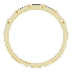 14K Yellow 1/4 CTW Natural Diamond Anniversary Band