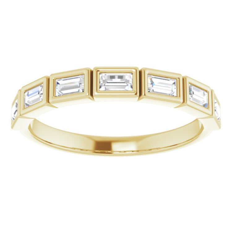 14K Yellow 1/4 CTW Natural Diamond Anniversary Band