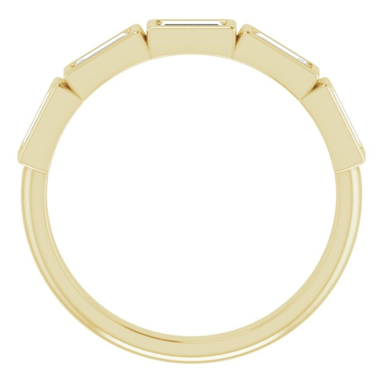 14K Yellow 1/2 CTW Natural Diamond Anniversary Band