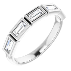 Platinum 1/2 CTW Natural Diamond Anniversary Band