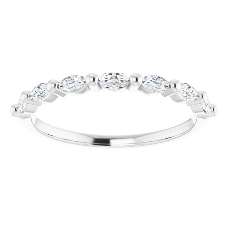 Platinum 1/3 CTW Natural Diamond Anniversary Band