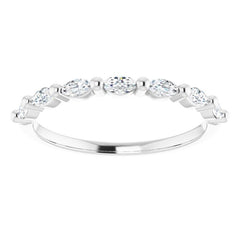 Platinum 1/3 CTW Natural Diamond Anniversary Band