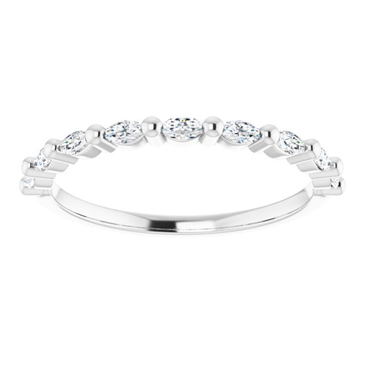 Platinum 1/4 CTW Natural Diamond Anniversary Band