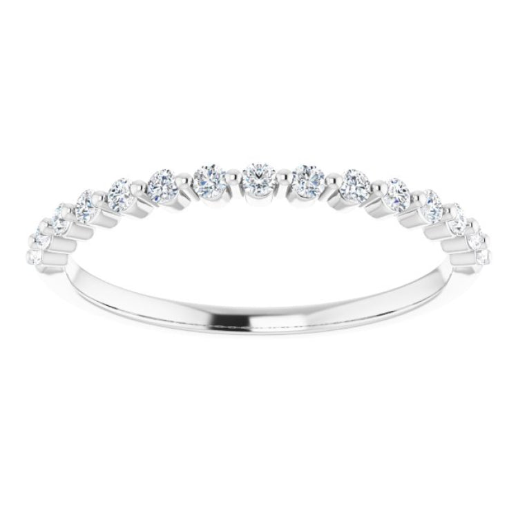 14K White 1/5 CTW Natural Diamond Anniversary Band